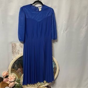 Ms Claire New York Vintage 70’s Blue Dress size 11/12